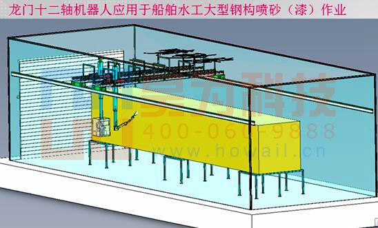 龍門十二軸A型涂裝機器人效果圖